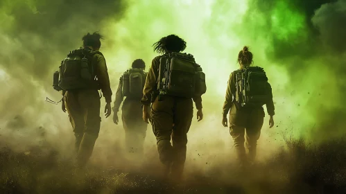 March Through Smoky Green Wasteland