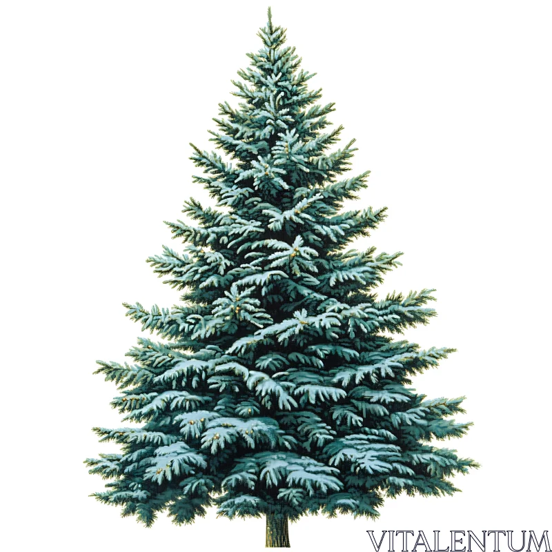 Silvery Blue Conifer Tree