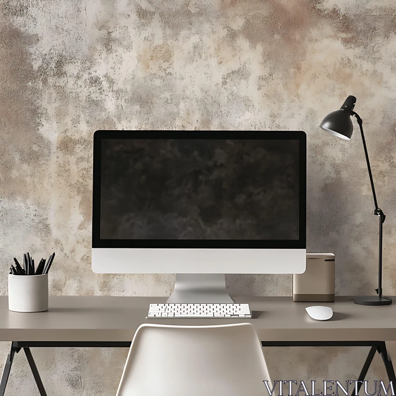 Contemporary Workspace Desk Setting