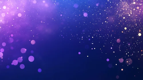 Abstract Bokeh Lights on Dark Background