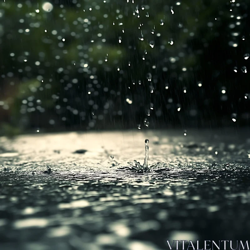 Rain Droplets and Ripples