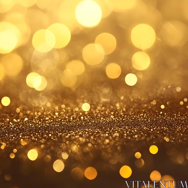 Abstract Golden Glittering Lights