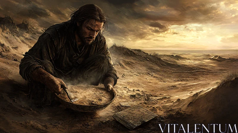 Man in Desert