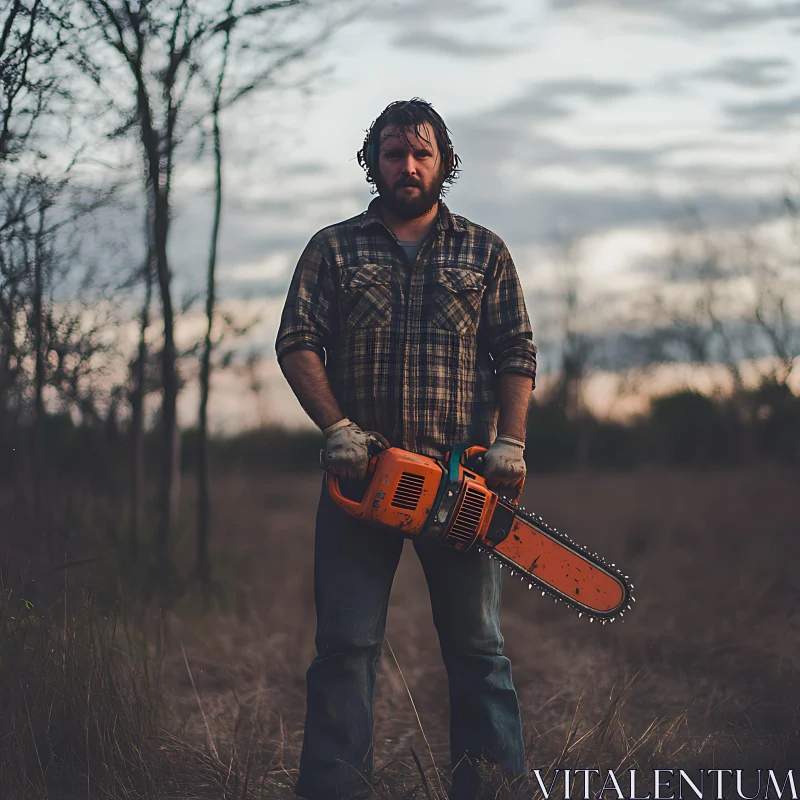 Lumberjack with Chainsaw