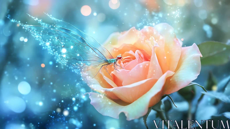 Floral Fantasy: Rose and Fairy