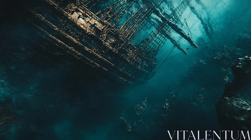 Submerged Ship: A Lost Vessel's Tale