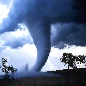 Nature's Fury: A Tornado's Path