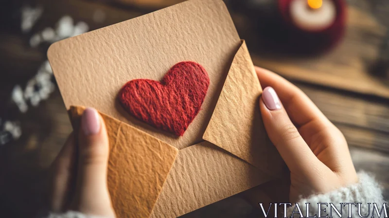 Romantic Letter with Heart Symbol