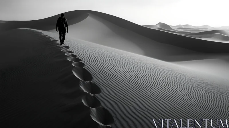Desert Walker in Monochrome