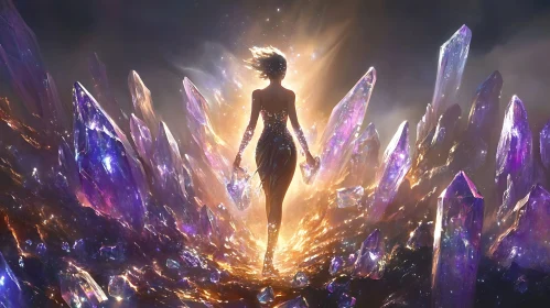 Crystalline Woman Art