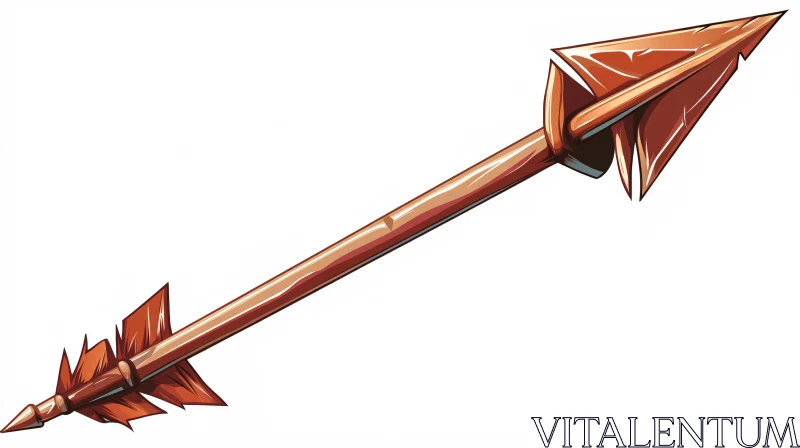 Bronze Arrow with Sharp Fletchings