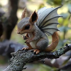 Fantasy Squirrel with Wings