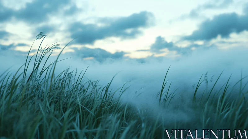 Fog Embracing Landscapes at Dawn