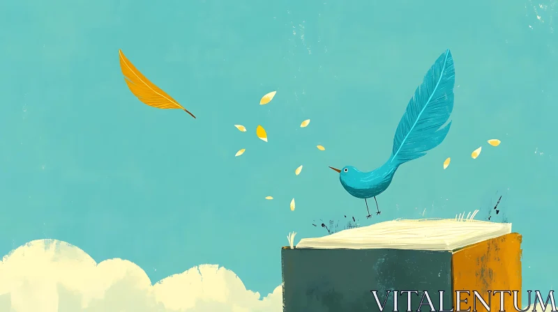 Blue Bird's Flight of Fancy on Book