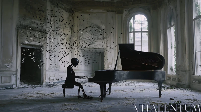 Melancholy Keys: Skeleton's Serenade