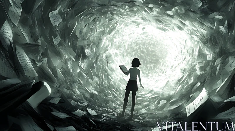 Woman in a Paper Cave