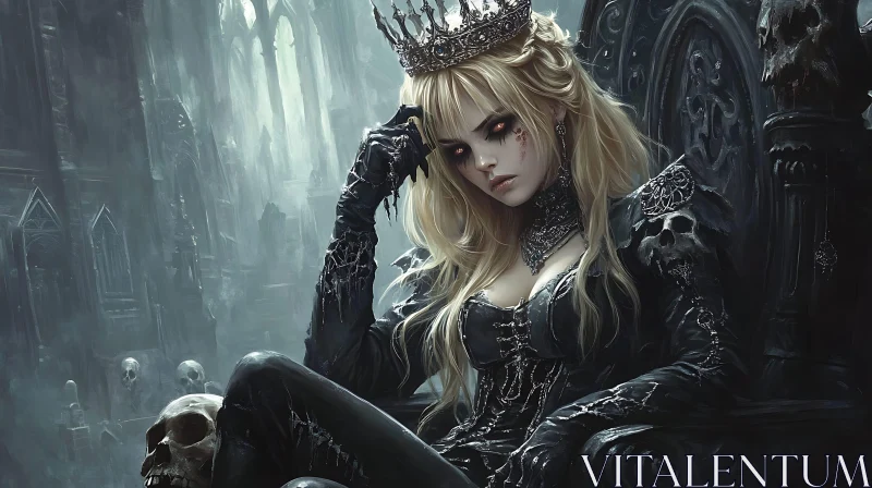 Dark Queen Portrait on Throne