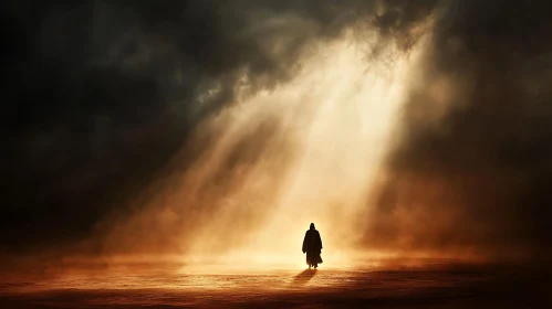 Silhouette in Radiant Light