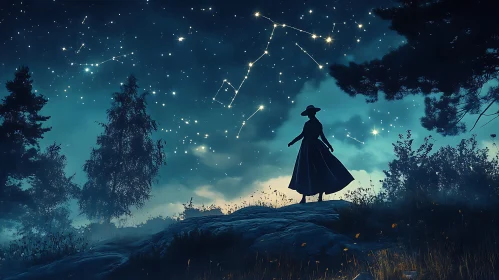 Night Sky Silhouette