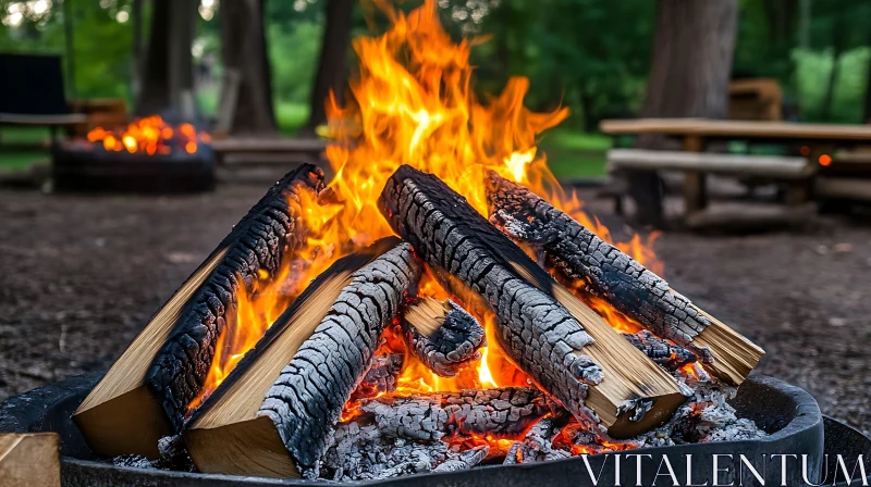 Forest Picnic Campfire