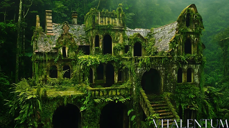 Mossy Building in the Jungle