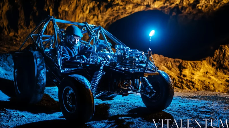 Post-Apocalyptic Vehicle in Cave