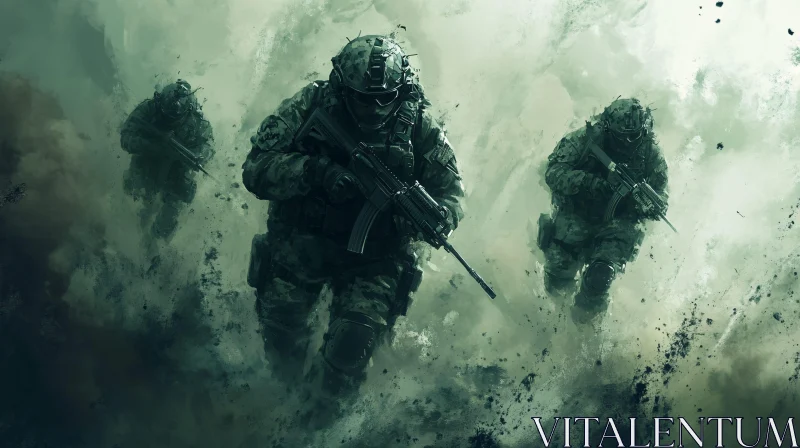 Camouflaged Warriors: An Intense Military Operation