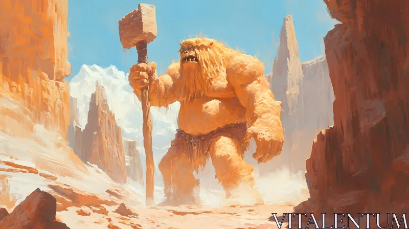 Stone Hammer Monster in Canyon