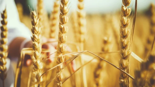 Crop Agriculture in a Wheat Field | Vintage Aesthetic