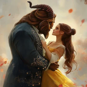 Enchanted Embrace: Beauty and Beast Romance