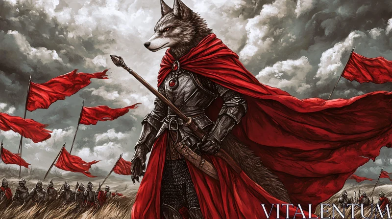 Armored Wolf General in Battle