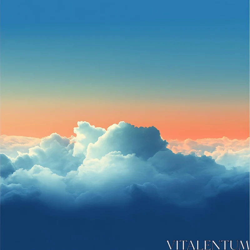 Celestial Cloudscape: Sky Above the Clouds