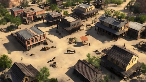 Old West Settlement View