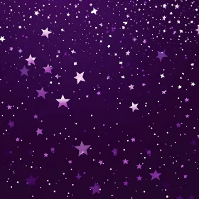 Celestial Purple Starfall Design