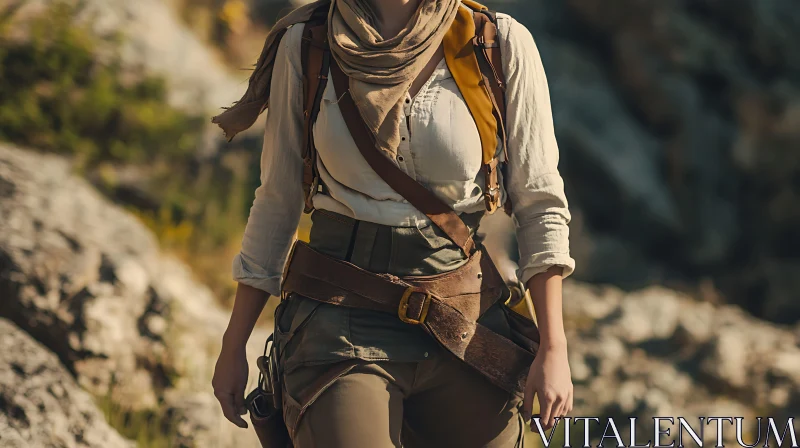 Female Adventurer in Natural Light