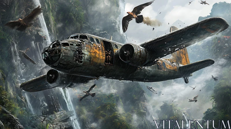 Jungle Flight: Post-Apocalyptic Aircraft Art