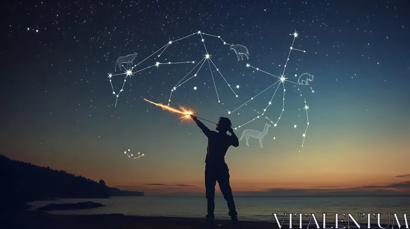 Starry Night Sparkler Art