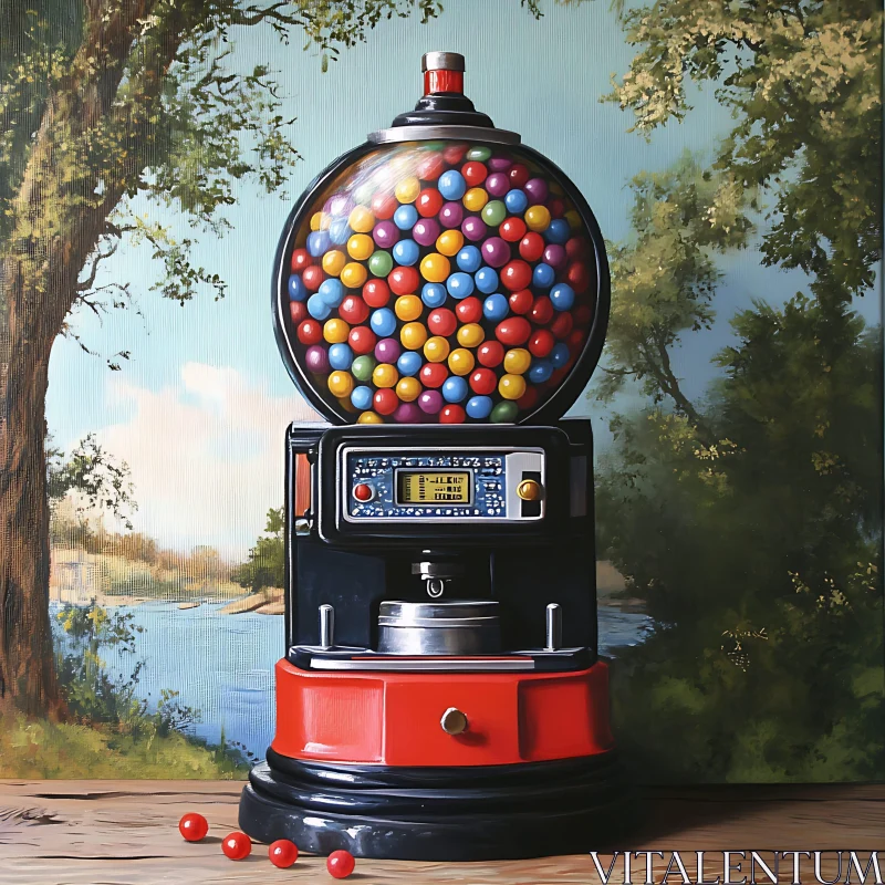 Nostalgic Gumball Machine Fine Art