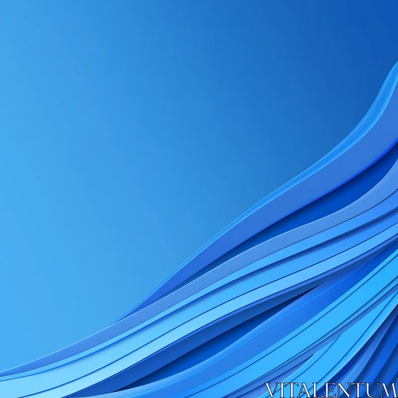 Abstract Blue Lines Art