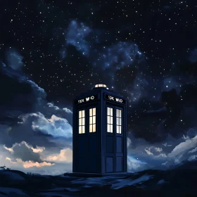 Blue Box in the Night