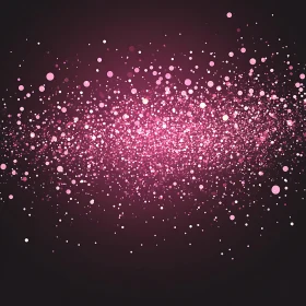 Abstract Pink Glitter Falling Design