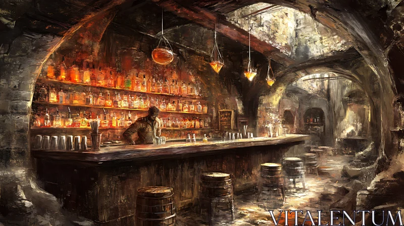 Old Tavern Interior Artwork