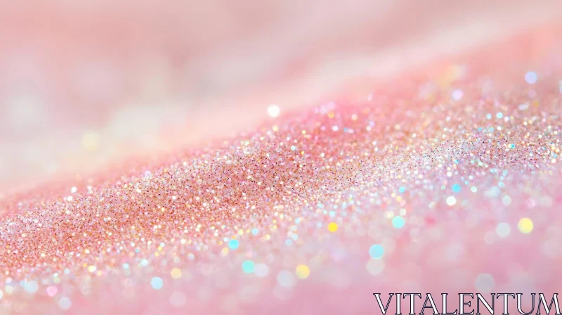 Rose Gold Sparkle Surface Close-Up