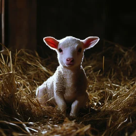 Sweet Lamb in a Rustic Setting