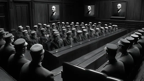 Men in Court: A Study in Monochrome