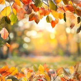 Fall Foliage in Woodland Setting
