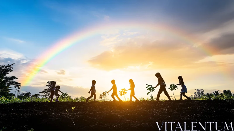 Kids Planting Trees, Hopeful Future