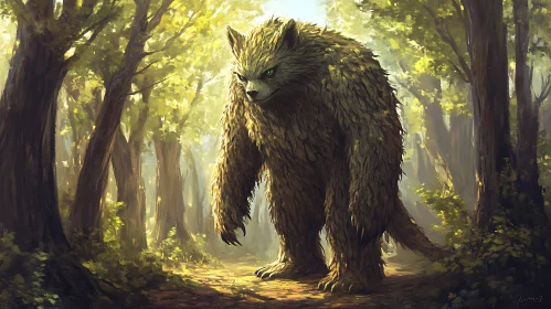 Leafy Guardian in the Forest
