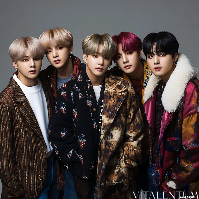 Men Fashion Posing Together