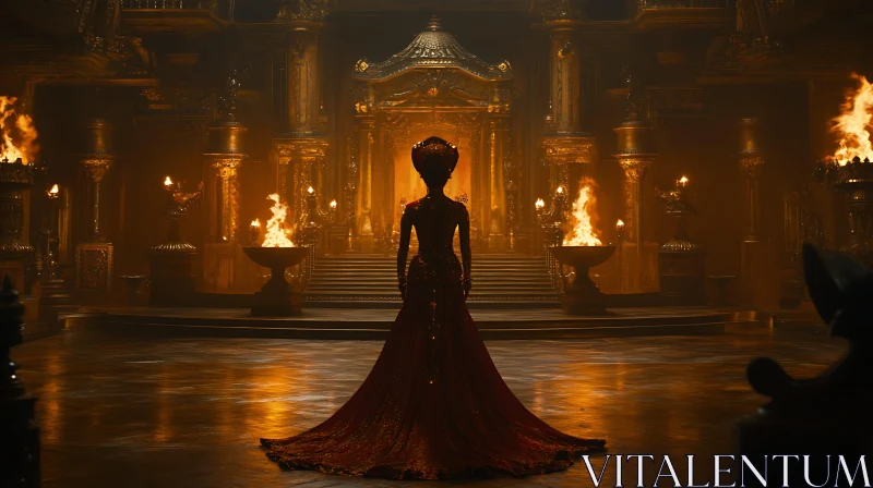 Woman in Gown, Grand Hall